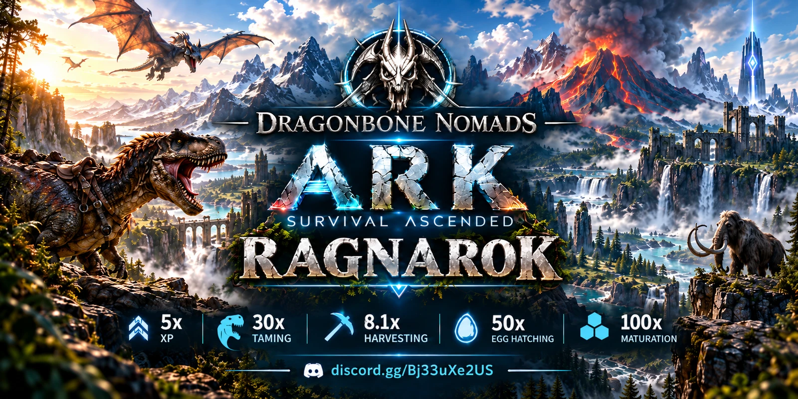 Banner von Dragonbone Nomads PvE Ragnarok