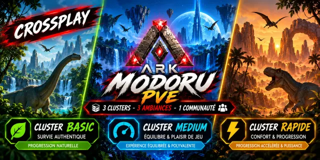 Banner von ARK MODORU FR | 3 CLUSTERS